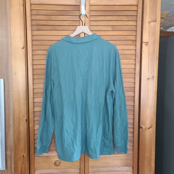 L.L. Bean Mens Long Sleeve Polo Size L - Picture 7 of 8